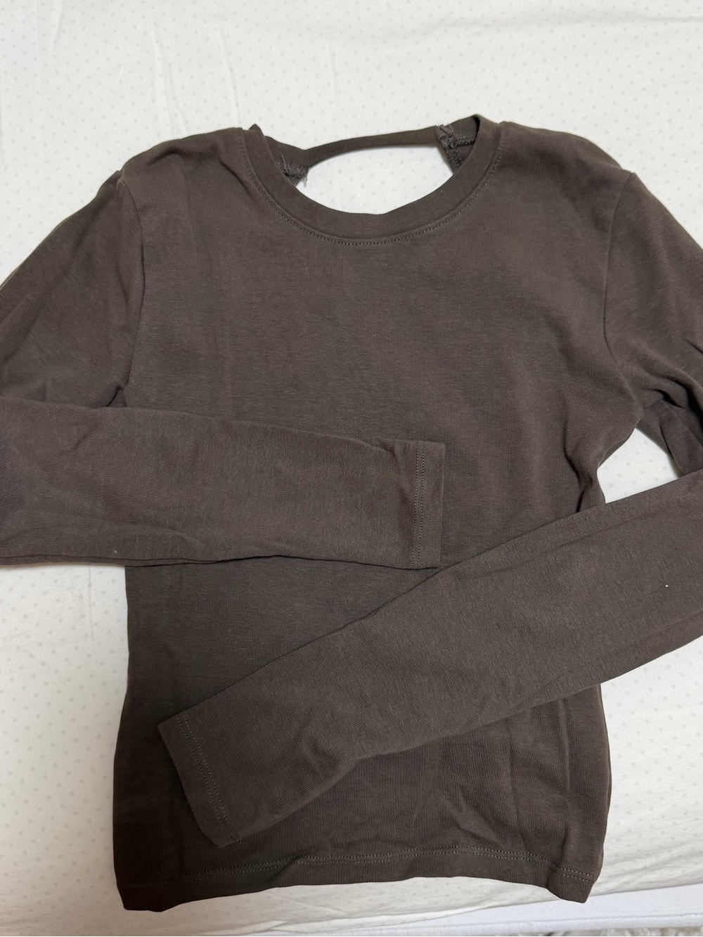 Zara Olive Brown Long Sleeve Top